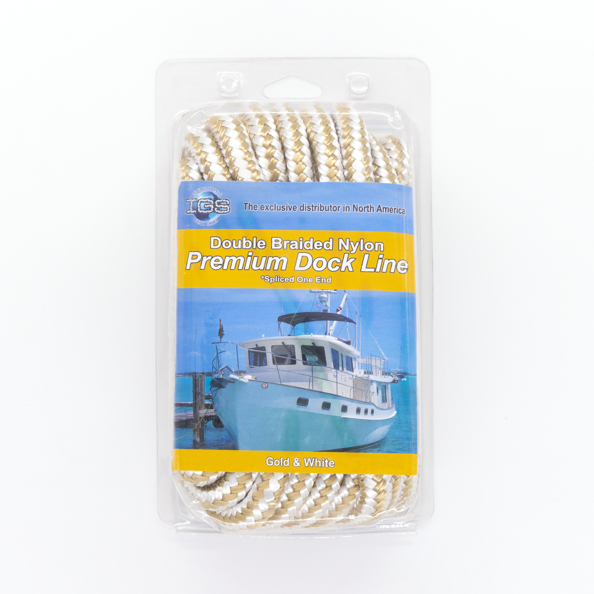 Personalized Dock Line Double Braid Rope - Made in the USA! Multiple Sizes and Lengths Available